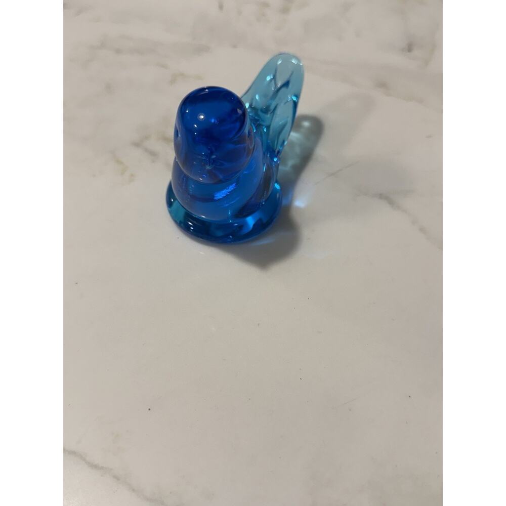 Fenton Glass BLUEBIRD of HAPPINESS Figurine Signed Dated